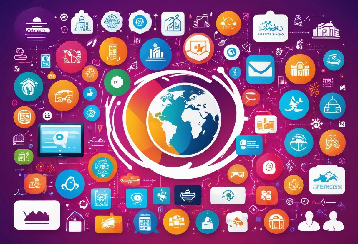 A dynamic illustration showcasing a variety of virtual membership packages, each represented as colorful, enticing icons symbolizing different experiences like travel, entertainment, and wellness, connected by glowing digital pathways. In the background, a user-friendly digital interface with an inviting feel, inviting exploration. Bright colors and cheerful designs create an engaging atmosphere. vector art. vibrant colors. white background.